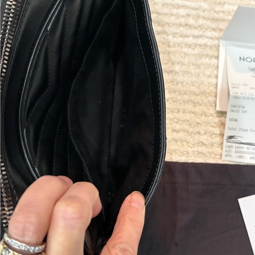 Saint Laurent Lou Camera bag black with silver hardware and BACK pocket. EUC - Picture 4 of 10